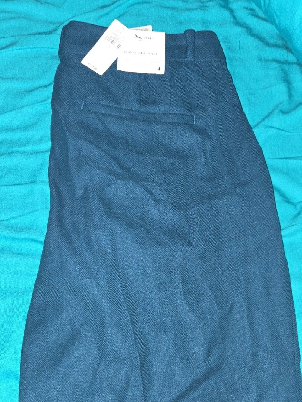 Womens Banana Republic Dark Teal Dress Pants - Picture 3 of 3